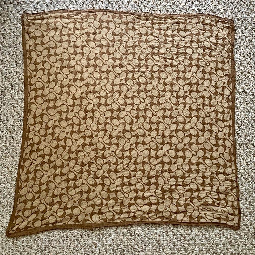 Coach Women’s Silk Scarf